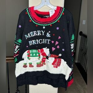 United States Holiday Sweaters Polar Bear NWT Style XS20028K Size XL